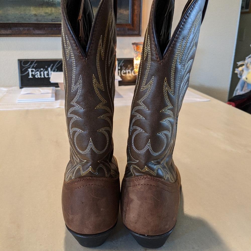 Leather boots